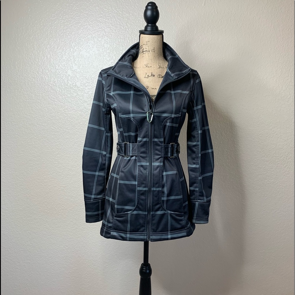Ascend black and White Trench Coat